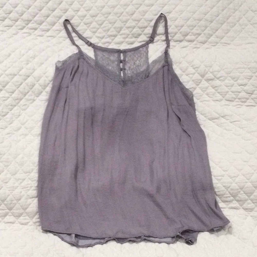 Torrid silky purple tank top size 3